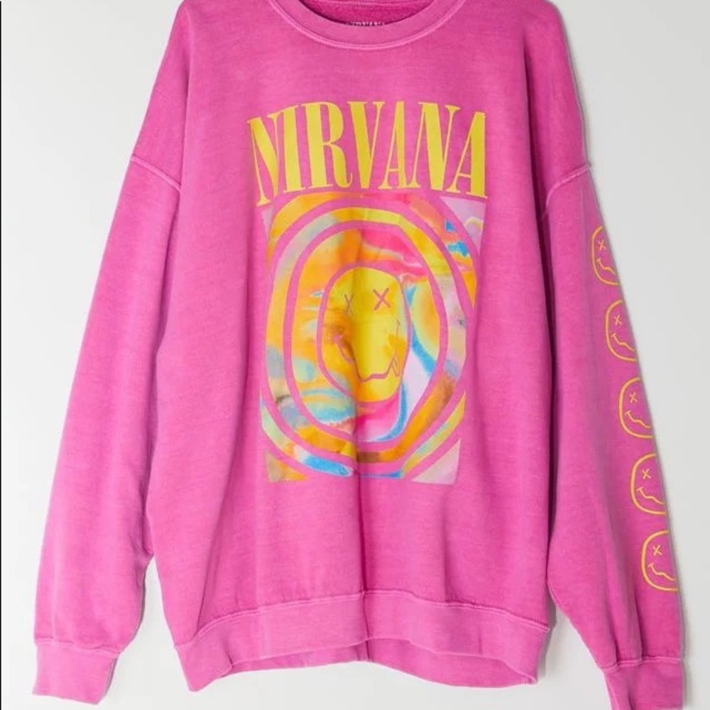 Nirvana pink sweatshirt